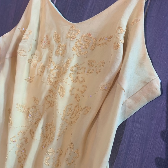 Y2K Fairy Yellow Vintage Sequins Dress - Picture 4 of 17